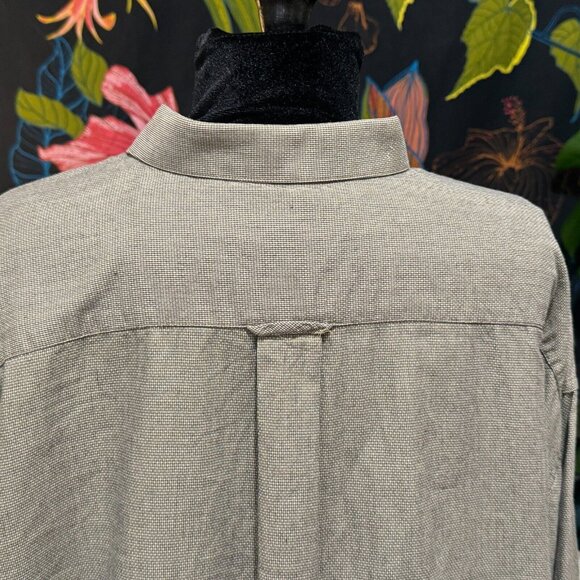 Corporate Casual Button-Down Shirt, 100% Cotton, Brown, Men's XXL - Picture 9 of 16